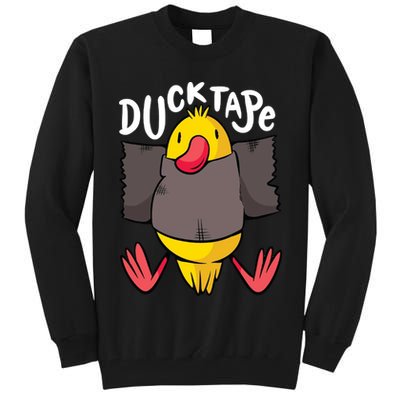 Ducktape Duck Trap Funny Duct Tape Tall Sweatshirt
