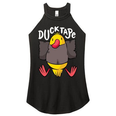 Ducktape Duck Trap Funny Duct Tape Women's Perfect Tri Rocker Tank