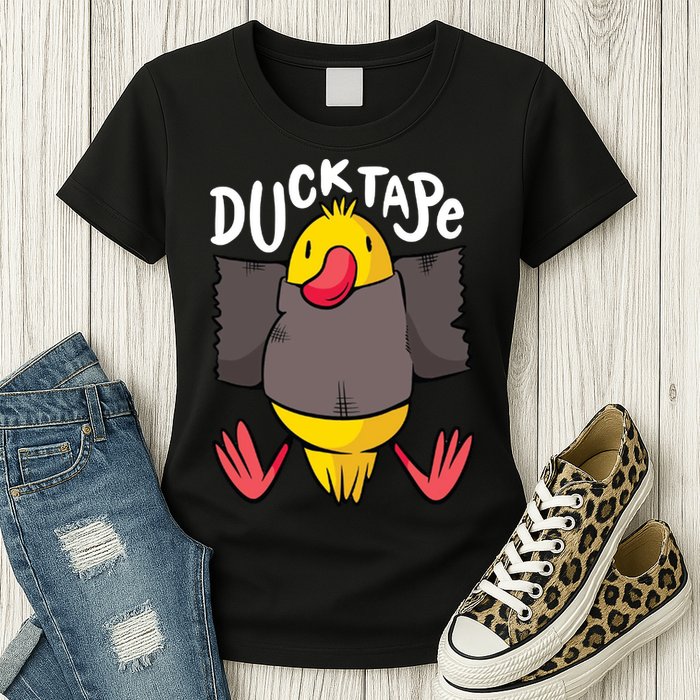 Ducktape Duck Trap Funny Duct Tape Womens T-Shirt