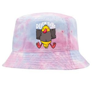 Ducktape Duck Trap Funny Duct Tape Tie-Dyed Bucket Hat