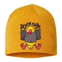 Ducktape Duck Trap Funny Duct Tape Sustainable Beanie