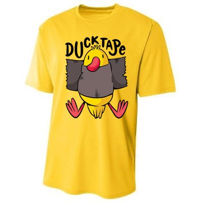 Ducktape Duck Trap Funny Duct Tape Performance Sprint T-Shirt