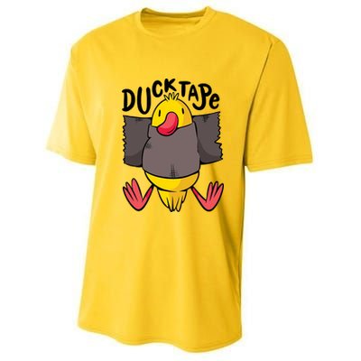 Ducktape Duck Trap Funny Duct Tape Youth Performance Sprint T-Shirt