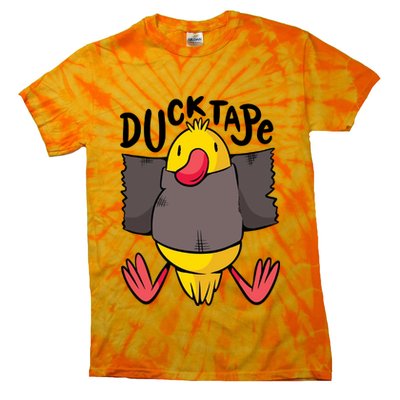 Ducktape Duck Trap Funny Duct Tape Tie-Dye T-Shirt