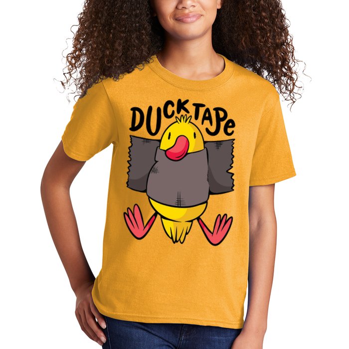 Ducktape Duck Trap Funny Duct Tape Kids T-Shirt