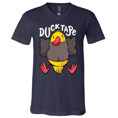 Ducktape Duck Trap Funny Duct Tape V-Neck T-Shirt