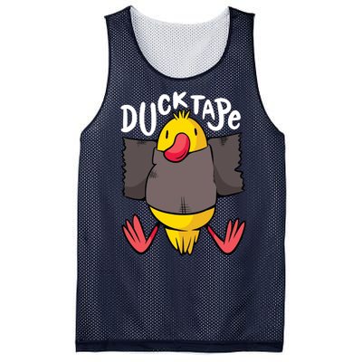 Ducktape Duck Trap Funny Duct Tape Mesh Reversible Basketball Jersey Tank