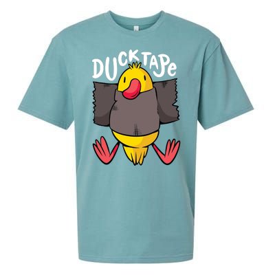 Ducktape Duck Trap Funny Duct Tape Sueded Cloud Jersey T-Shirt