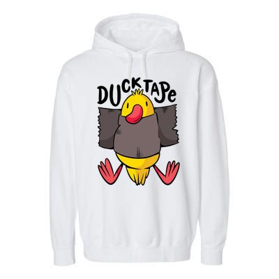 Ducktape Duck Trap Funny Duct Tape Garment-Dyed Fleece Hoodie