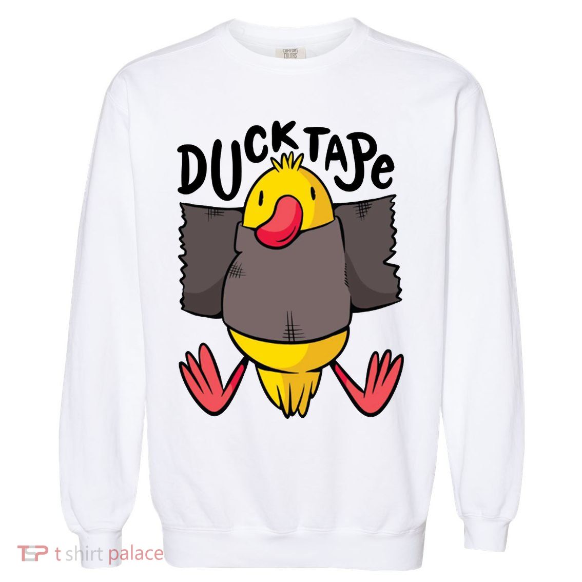 Ducktape Duck Trap Funny Duct Tape Garment-Dyed Sweatshirt