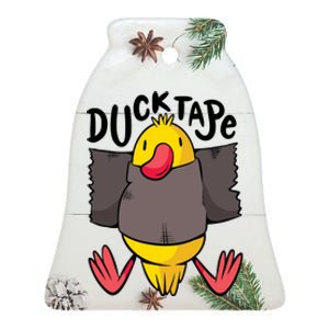 Ducktape Duck Trap Funny Duct Tape Ceramic Bell Ornament