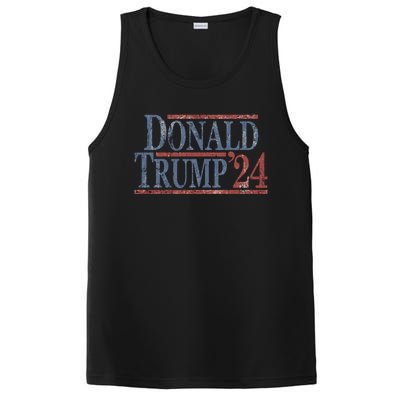 Distressed Donald Trump 2024 Cute Gift PosiCharge Competitor Tank