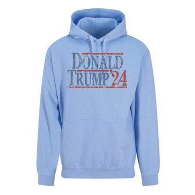 Distressed Donald Trump 2024 Cute Gift Unisex Surf Hoodie