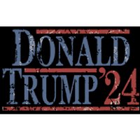 Distressed Donald Trump 2024 Bumper Sticker