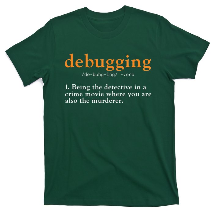 Debugging Definition Tee Code Coding Computer Programmer T-Shirt