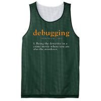 Debugging Definition Tee Code Coding Computer Programmer Mesh Reversible Basketball Jersey Tank