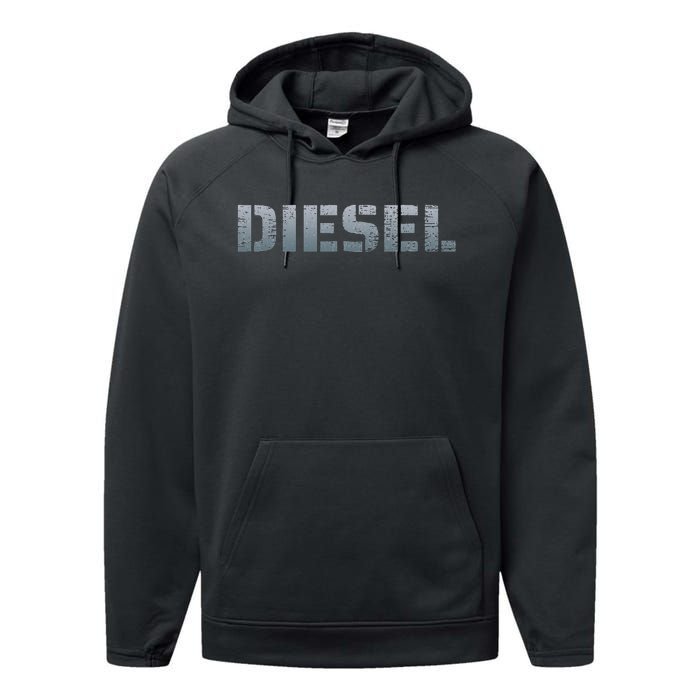 DIESEL Diesel Truck Owner Diesel Mechanic Diesel Lover Performance Fleece Hoodie