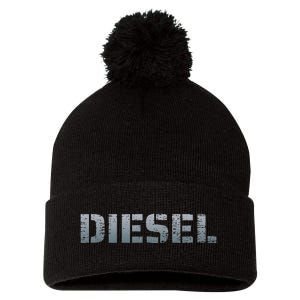 DIESEL Diesel Truck Owner Diesel Mechanic Diesel Lover Pom Pom 12in Knit Beanie