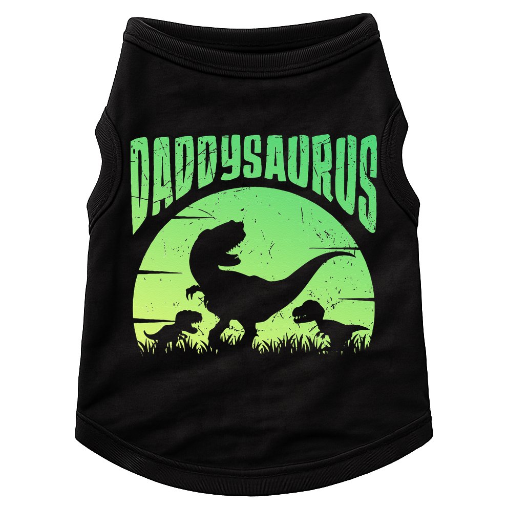 Daddysaurus Daddy T Rex Great Father’s Day Gift Classic Doggie Tank