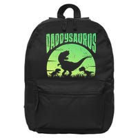 Daddysaurus Daddy T Rex Great Father’s Day Gift Classic 16 in Basic Backpack