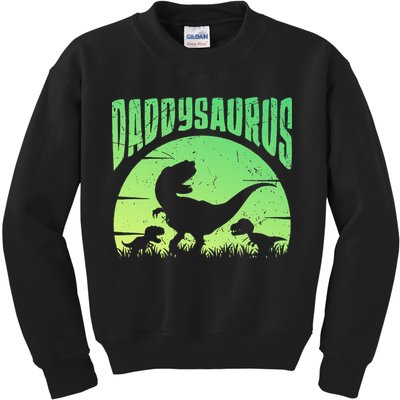 Daddysaurus Daddy T Rex Great Father’s Day Gift Classic Kids Sweatshirt