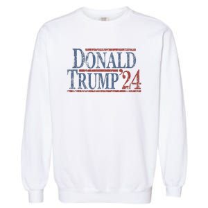 Distressed Donald Trump 2024 Garment-Dyed Sweatshirt