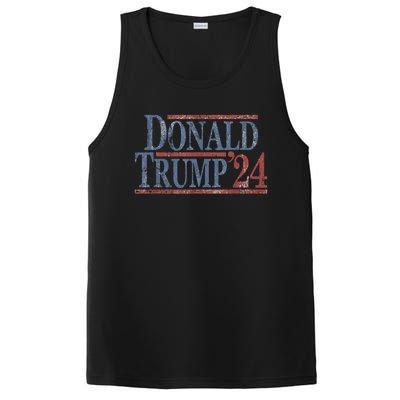 Distressed Donald Trump 2024 PosiCharge Competitor Tank