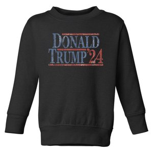 Distressed Donald Trump 2024 Toddler Sweatshirt