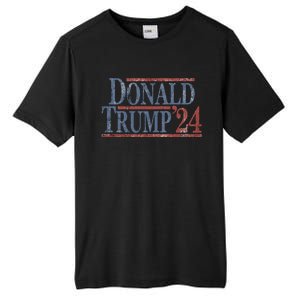 Distressed Donald Trump 2024 Tall Fusion ChromaSoft Performance T-Shirt