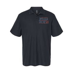 Distressed Donald Trump 2024 Softstyle Adult Sport Polo