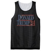 Distressed Donald Trump 2024 Mesh Reversible Basketball Jersey Tank