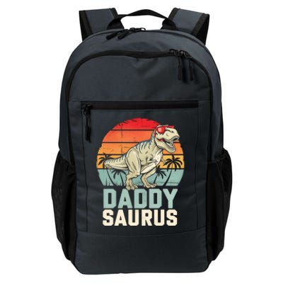 Daddysaurus Dinosaur T Rex Dad Father Retro Funny Gift Daily Commute Backpack