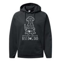 Dog Dad Thanks For Picking Up Performance Fleece Hoodie