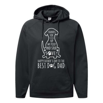 Dog Dad Thanks For Picking Up Performance Fleece Hoodie