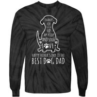 Dog Dad Thanks For Picking Up Tie-Dye Long Sleeve Shirt