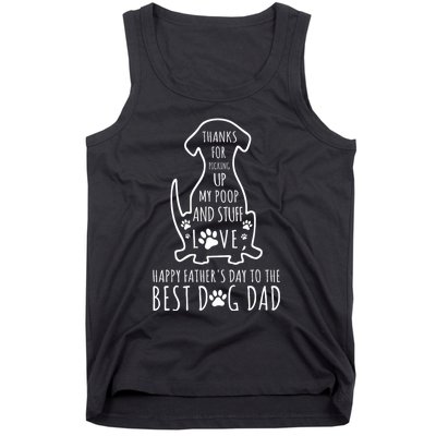 Dog Dad Thanks For Picking Up Tank Top