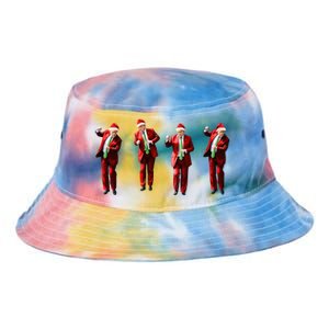 Dancing Donald Trump Santa Christmas Dance Tie Dye Newport Bucket Hat