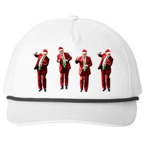 Dancing Donald Trump Santa Christmas Dance Snapback Five-Panel Rope Hat