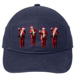 Dancing Donald Trump Santa Christmas Dance 7-Panel Snapback Hat