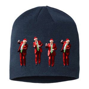 Dancing Donald Trump Santa Christmas Dance Sustainable Beanie