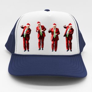 Dancing Donald Trump Santa Christmas Dance Trucker Hat