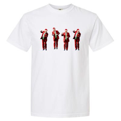 Dancing Donald Trump Santa Christmas Dance Garment-Dyed Heavyweight T-Shirt