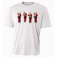 Dancing Donald Trump Santa Christmas Dance Cooling Performance Crew T-Shirt