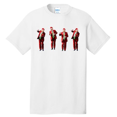 Dancing Donald Trump Santa Christmas Dance Tall T-Shirt