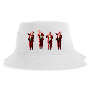 Dancing Donald Trump Santa Christmas Dance Sustainable Bucket Hat