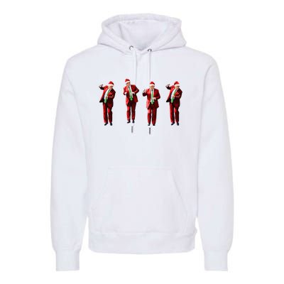 Dancing Donald Trump Santa Christmas Dance Premium Hoodie