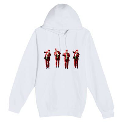 Dancing Donald Trump Santa Christmas Dance Premium Pullover Hoodie