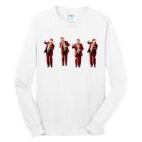 Dancing Donald Trump Santa Christmas Dance Tall Long Sleeve T-Shirt