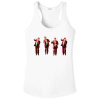 Dancing Donald Trump Santa Christmas Dance Ladies PosiCharge Competitor Racerback Tank