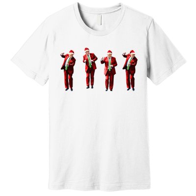 Dancing Donald Trump Santa Christmas Dance Premium T-Shirt